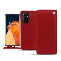 Housse cuir OnePlus 9 Pro - - Rouge - Cuir lisse