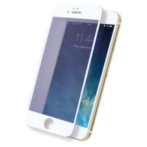 Protection d'écran en verre trempé avec anti-lumiére bleue (100% de surface couverte) pour iPhone 6 Plus /6s Plus, Blanc