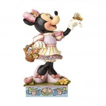 Figurine Disney - ENESCO - Minnie avec Panier Fleurs et oeufs de Pâques