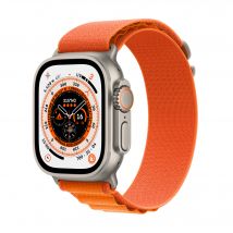 Watch Ultra GPS + Cellular, Boîtier en Titane de 49 mm avec Boucle Alpine - Bleu/Gris - Taille du bracelet - M