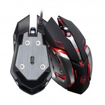 Souris Gamer Metal pour PC MACBOOK Air APPLE Avec Fil USB LED Gaming Universelle Filaire Capteur Optique 6 Boutons