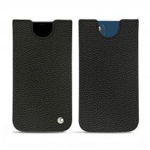 Pochette cuir Apple iPhone 14 - - Noir - Cuir grainé