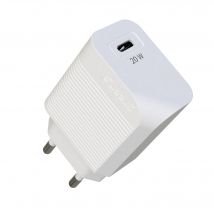 GREEN E - Chargeur Ecoconçu 20W pour iPhone 12 Adaptateur Prise USB