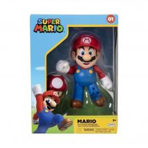 Figurita - JAKKS PACIFIC - Super Mario Bros : Mario + Toad - 10 cm - Nuevo