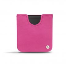 Funda de piel Samsung Galaxy Z Flip - Funda - Rosa - Piel lisa de primera calidad - Nuevo