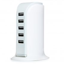 Hub Tour 5 ports USB 2.0 pour iMAC Pro APPLE Multi-prises Adaptateur (BLANC)