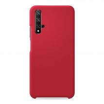 Coque silicone unie Soft Touch Rouge compatible Huawei Honor 20