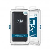 JAYM - Funda Folio Negra para Apple iPhone 13 Pro - Cierre magnético - Función Cinema Stand - Almacenamiento de tarjetas incluido - Nuevo