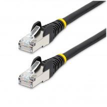 StarTech.com Câble Ethernet CAT6a 50cm - Low Smoke Zero Halogen (LSZH) - 10 Gigabit 500MHz 100W PoE RJ45 S/FTP Cordon de Raccordement Réseau Snagless 