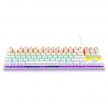 Teclado para juegos - THE G-LAB - KEYZ-MERCURY-W/FR - Mecánico - TKL - Blanco - Nuevo