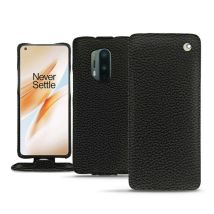 Housse cuir OnePlus 8 Pro - - Noir - Cuir grainé