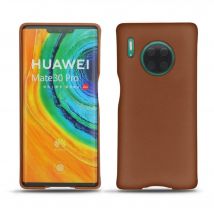 Coque cuir Huawei Mate 30 Pro - - Marron - Cuir lisse