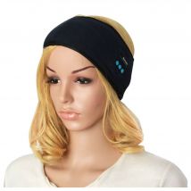 Bandeau Sport Bluetooth V3.0 Lecteur Musique Microphone Micro USB Bleu YONIS