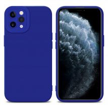 Coque pour Apple iPhone 11 PRO MAX en FLUID BLEU Housse de protection Étui en silicone TPU flexible
