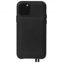 Coque iPhone 11 Pro Elysée en Cuir avec Bandoulière Noire Artefakt