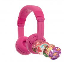 BuddyPhones Play+ Casque Avec fil &sans fil Arceau Appels/Musique Rose, Rose