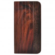 Coque Clapet pour Samsung Galaxy S6 Edge, Bois Naturel de Rosewood