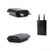 Chargeur secteur adaptateur USB iPhone universel noir