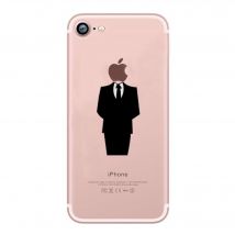 Pack Protection pour IPHONE SE 2020 (Coque Silicone Costume + Film Verre Trempe) Fun APPLE
