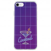 Coque rigide holographique cocktail pour iPhone SE (2020)/8/7/6S/6