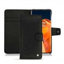 Housse cuir OnePlus 9 Pro - - Noir - Cuir grainé