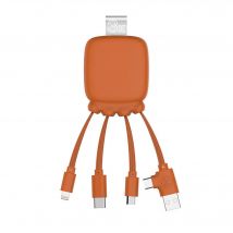 Chargeur Multi-Connecteurs Power Bank 3000 mAh Gamma Orange