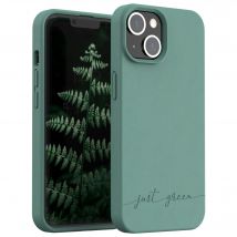 Coque pour iPhone 14 Natura Eco-conçue Night Green Just Green