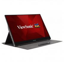 Viewsonic TD1655 écran plat de PC 39,6 cm (15.6 ) 1920 x 1080 pixels Full HD LED Écran tactile Multi-utilisateur Noir, Argent
