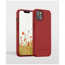 Coque pour iPhone 13 Natura Eco-conçue Rouge Just Green