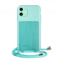 Bandolera orgánica vegana antibacteriana para Apple iPhone 11, Misty Green - Nuevo