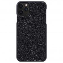 Coque Bling Strass pour Apple iPhone 11 Pro, Noir Minuit