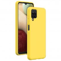 BigBen Connected Funda para Galaxy A12 Silicona Dura Tacto Suave Amarillo - Nuevo