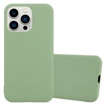 Coque pour Apple iPhone 14 PRO MAX en CANDY VERT PASTEL Housse de protection Étui en silicone TPU flexible