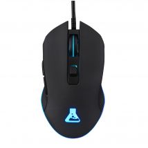 Ratón con cable G-Lab Kult Helium RGB para jugadores (negro) - Nuevo