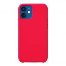 Coque silicone unie Soft Touch Rose compatible Apple iPhone 12 iPhone 12 Pro