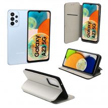 Housse blanche pour Samsung Galaxy A23 5G Etui coque de protection Portefeuille à Rabat avec Porte Cartes - Pochette XEPTIO