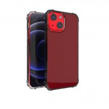Coque Tpu Transparente Noir Coins Renforces pour iPhone 13 Mini