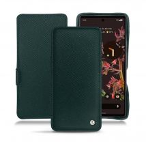 Funda de piel Google Pixel 6 - Solapa horizontal - Verde - Piel saffiano - Nuevo