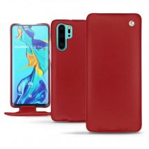Housse cuir Huawei P30 Pro - - Rouge - Cuir lisse