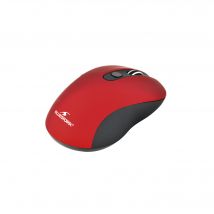 Ratón inalámbrico Bluestork Office60 (Negro/Rojo) - Nuevo