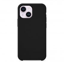 Coque silicone unie Soft Touch Noir compatible Apple iPhone 14