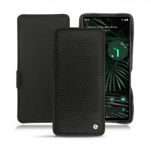 Housse cuir Google Pixel 6 Pro - - Noir - Cuir grainé