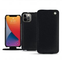 Funda de piel Apple iPhone 13 Pro - Solapa vertical - Negro - Piel saffiano - Nuevo