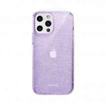 Carcasa híbrida brillante invisible para Apple iPhone 12/12 Pro, Violeta - Nuevo
