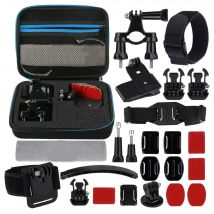 Kit d'Accessoires GoPro 24 en 1 Caméra Sport Fixation Vélo Moto Poignet YONIS