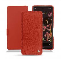 Housse cuir Google Pixel 6 - - Orange - Cuir grainé