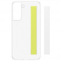 Coque pour Samsung Galaxy S21FE Grip Lanière Transparente Blanc Samsung