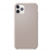 Coque silicone unie Soft Touch Sable rosé compatible Apple iPhone 11 Pro Max