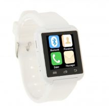 Montre Connectée Smartphone Android Kit Mains Libres Bluetooth Ecran 1.5' Blanc YONIS