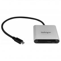StarTech.com Lecteur et enregistreur multicartes USB 3.0 avec USB-C pour cartes mémoire SD, microSD et CompactFlash